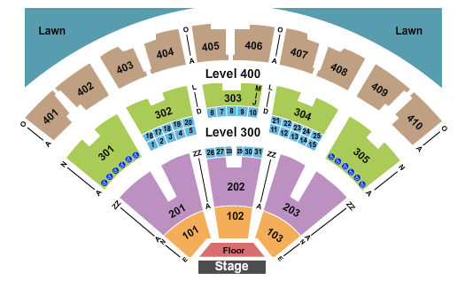 Budweiser Stage - Toronto Seating Chart: Endstage GA Floor 2