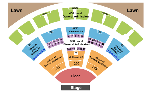 Budweiser Stage - Toronto Seating Chart: Festival GA