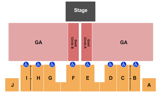 Buffalo County Fairgrounds Seating Chart: Endstage Gold Circle