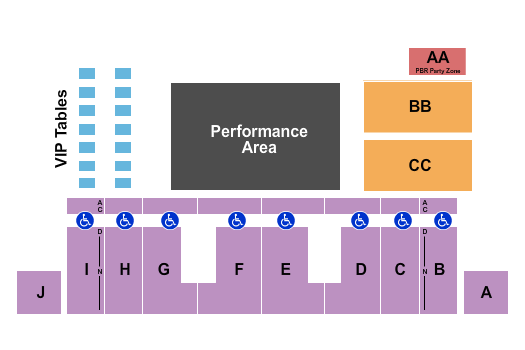 Buffalo County Fairgrounds Seating Chart: PBR 2