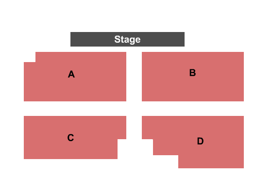 Peoria Showplace at Buffalo Run Casino Seating Chart: Endstage A-D