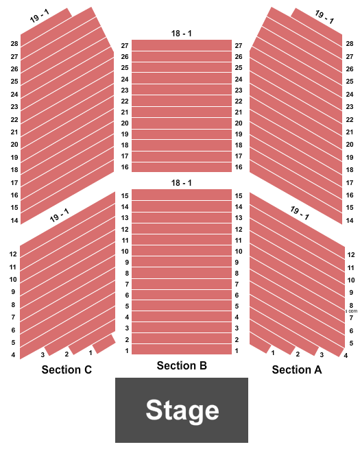 Buffalo Thunder Resort & Spa Seating Chart: End Stage