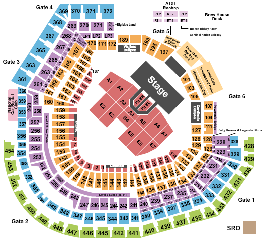 Busch Stadium Seating Chart: Def Leppard