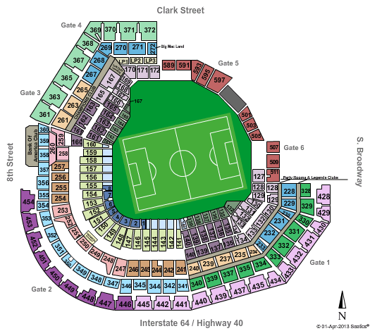 Busch Stadium Seating Map