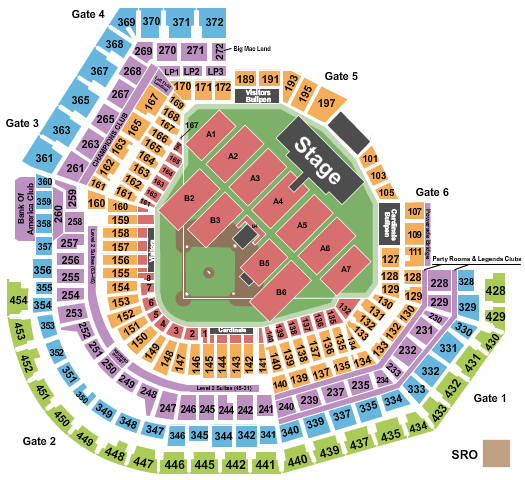 Busch Stadium Seating Chart 2018