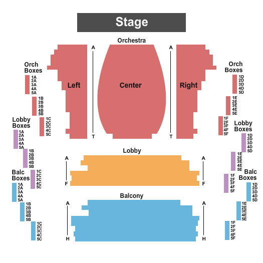 Byers Theatre at Sandy Springs Performing Arts Center Seating Chart: End Stage 2