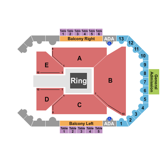 Byline Bank Aragon Ballroom Seating Chart: Wrestling 2