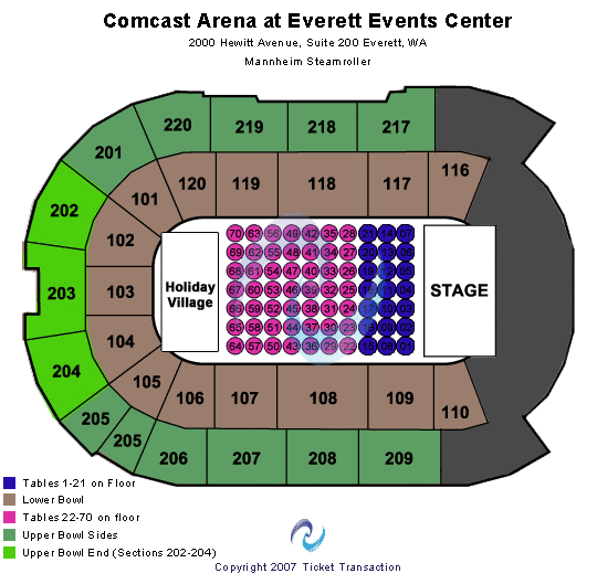 Angels Of The Wind Arena Seating Chart