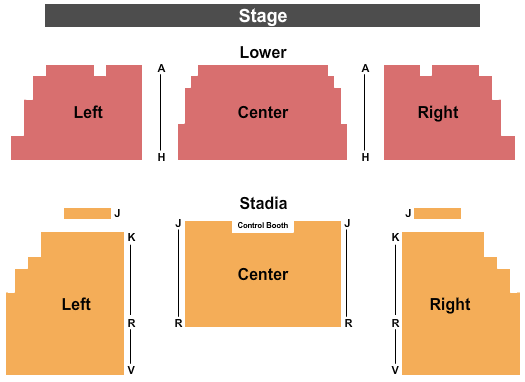 CAL Center Seating Chart: Endstage