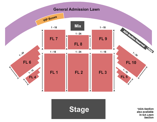 Charter Amphitheater Seating Chart
