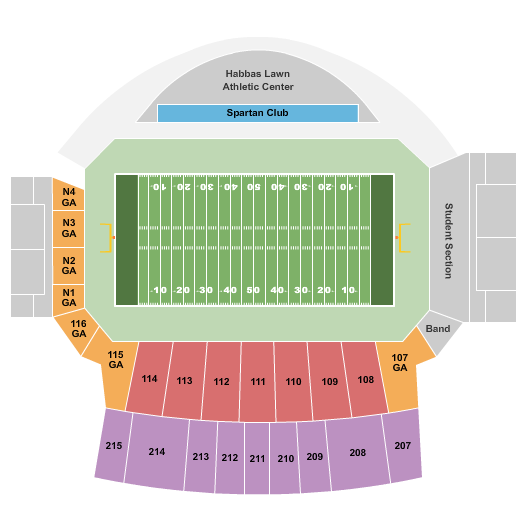 CEFCU Stadium Seating Chart: Football