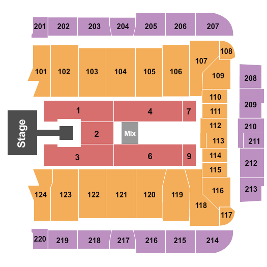 CFG Bank Arena Seating Chart