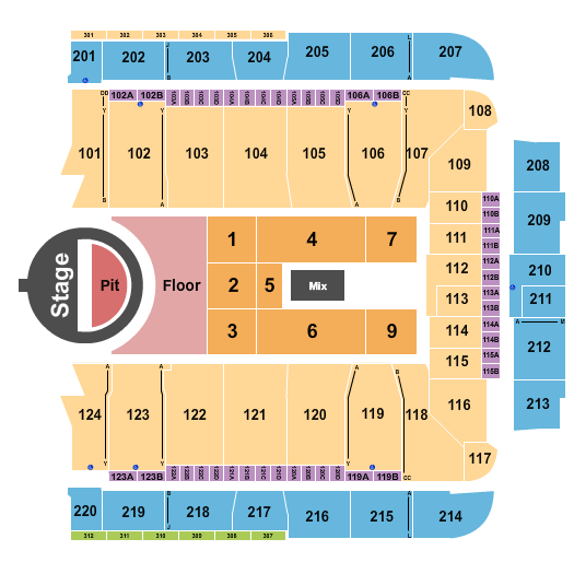 CFG Bank Arena Seating Chart: 5 Seconds of Summer
