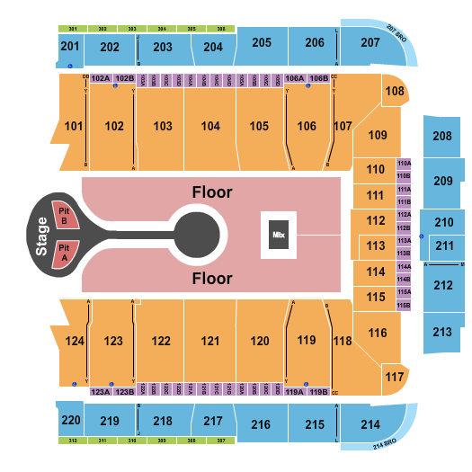 CFG Bank Arena Seating Chart: Benson Boone