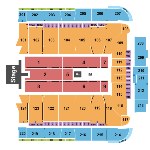 CFG Bank Arena Seating Chart: Bryan Adams