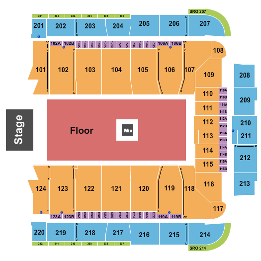 CFG Bank Arena Seating Chart: Bryson Tiller