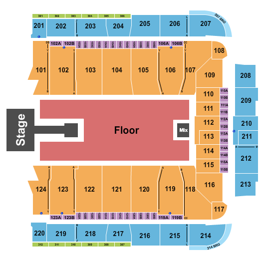 CFG Bank Arena Seating Chart: Bryson Tiller
