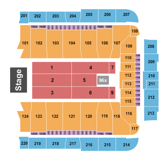 CFG Bank Arena Seating Chart: Endstage 11