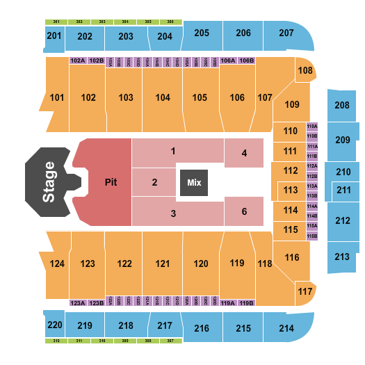 CFG Bank Arena Seating Chart: Ghost