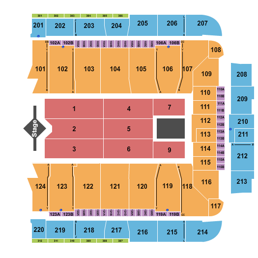 CFG Bank Arena Seating Chart: J. Cole