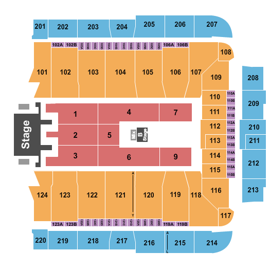 CFG Bank Arena Seating Chart: Mana