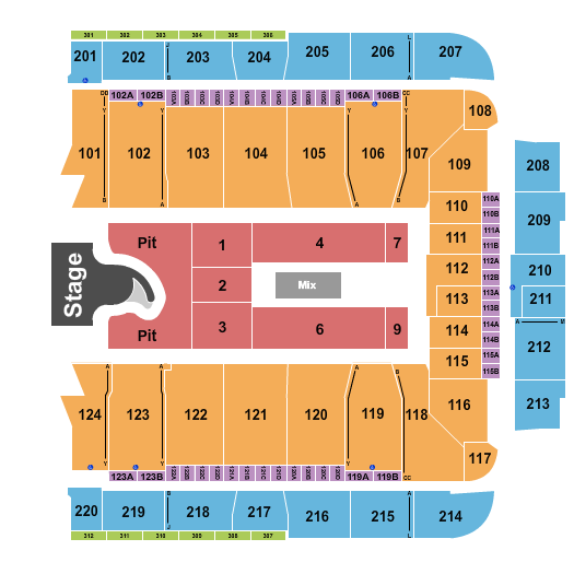 CFG Bank Arena Seating Chart: Megan Moroney