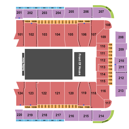 CFG Bank Arena Seating Chart: Rodeo