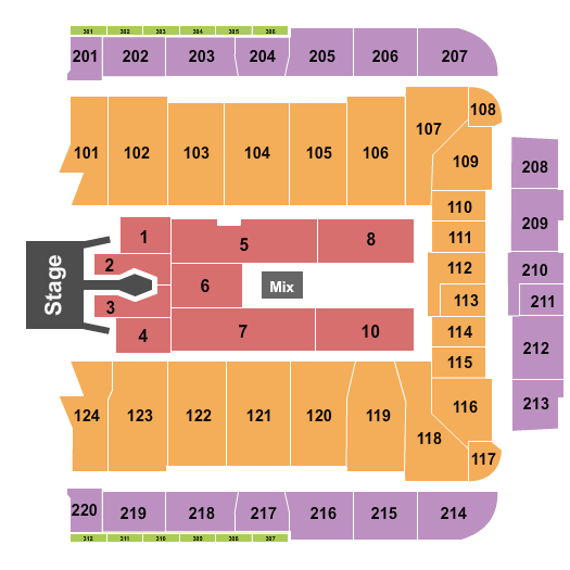 CFG Bank Arena Seating Chart: Tim McGraw 2023