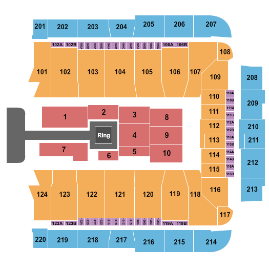CFG Bank Arena Seating Chart: Wrestling