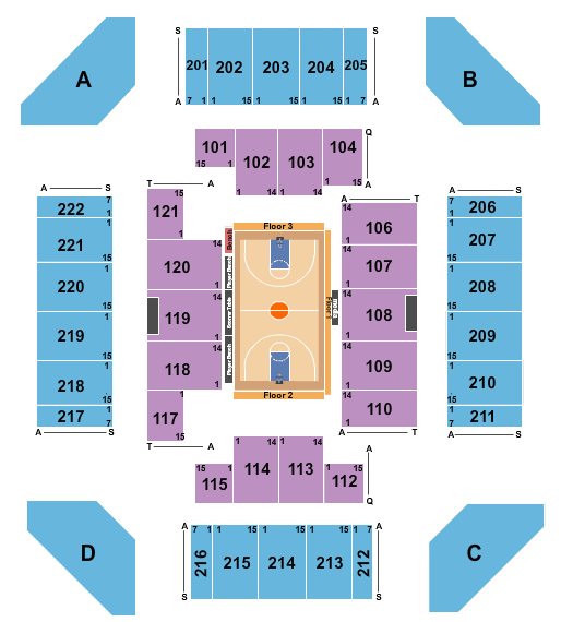 CFSB Center Seating Chart: Basketball - Globetrotters