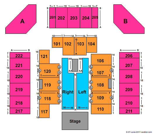 CFSB Center Seating Chart