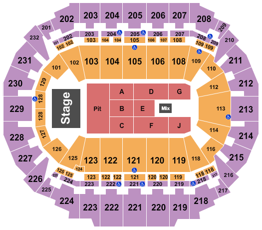 CHI Health Center Omaha Seating Chart: Endstage Pit