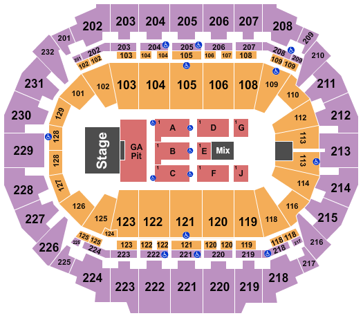 Sprint Center Seating Chart Luke Combs