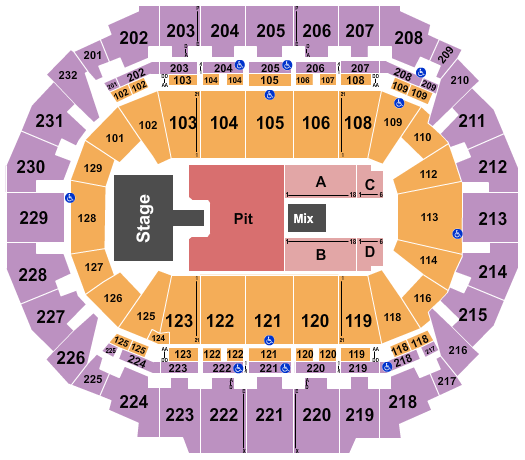 CHI Health Center Omaha Seating Chart: Papa Roach