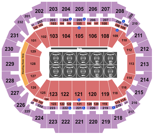 CHI Health Center Omaha Seating Chart: Wrestling