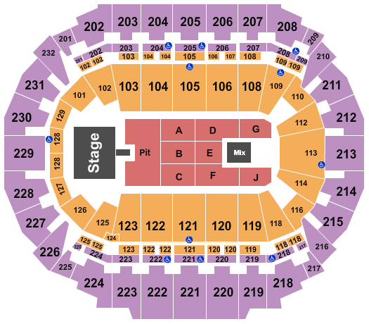 CHI Health Center Omaha Seating Chart: Cage the Elephant