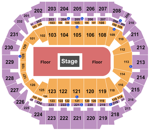 CHI Health Center Omaha Seating Chart: Center Stage 3