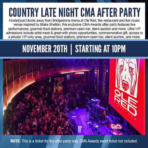 Ole Red - Nashville Seating Chart: CMA After Party 20