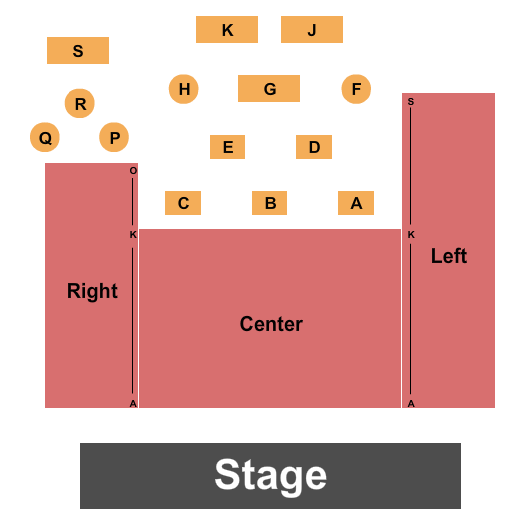 CM Performing Arts Center Seating Chart: End Stage 2