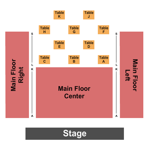 CM Performing Arts Center Seating Chart: End Stage