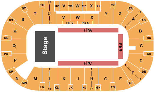 CN Centre Seating Chart: Crique - Crystal