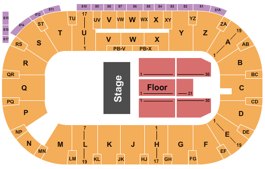 CN Centre Seating Chart: Endstage 3