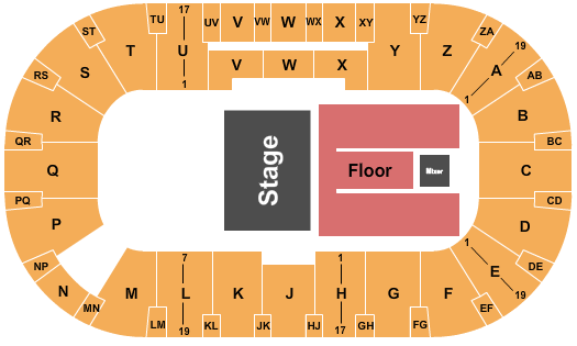 CN Centre Seating Chart: Half House 2
