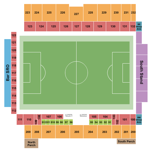 CPKC Stadium Seating Chart: Soccer 2