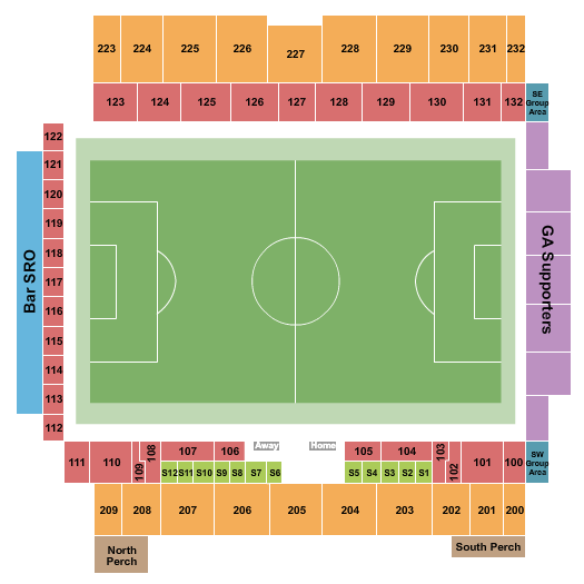 CPKC Stadium Seating Chart: Soccer