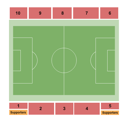 Cabaniss Athletic Complex Seating Chart: Soccer