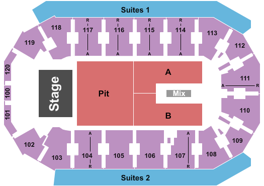 Cable Dahmer Arena Seating Chart: Endstage Big Pit