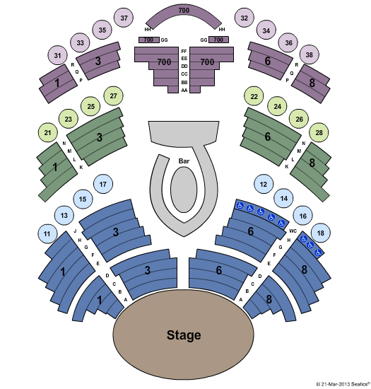 Cache Creek Casino Resort Seating Chart