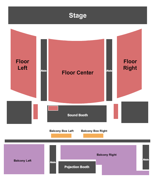 Cactus Theater Seating Chart: Endstage 2