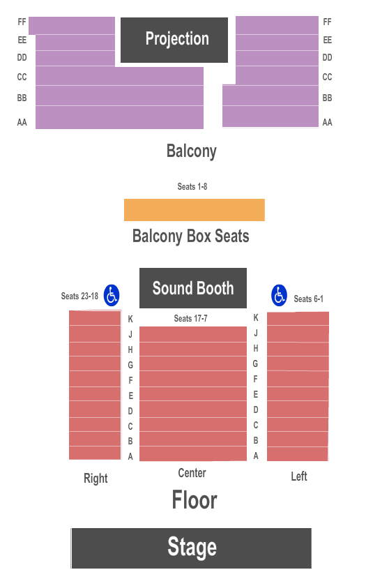 Cactus Theater Seating Chart